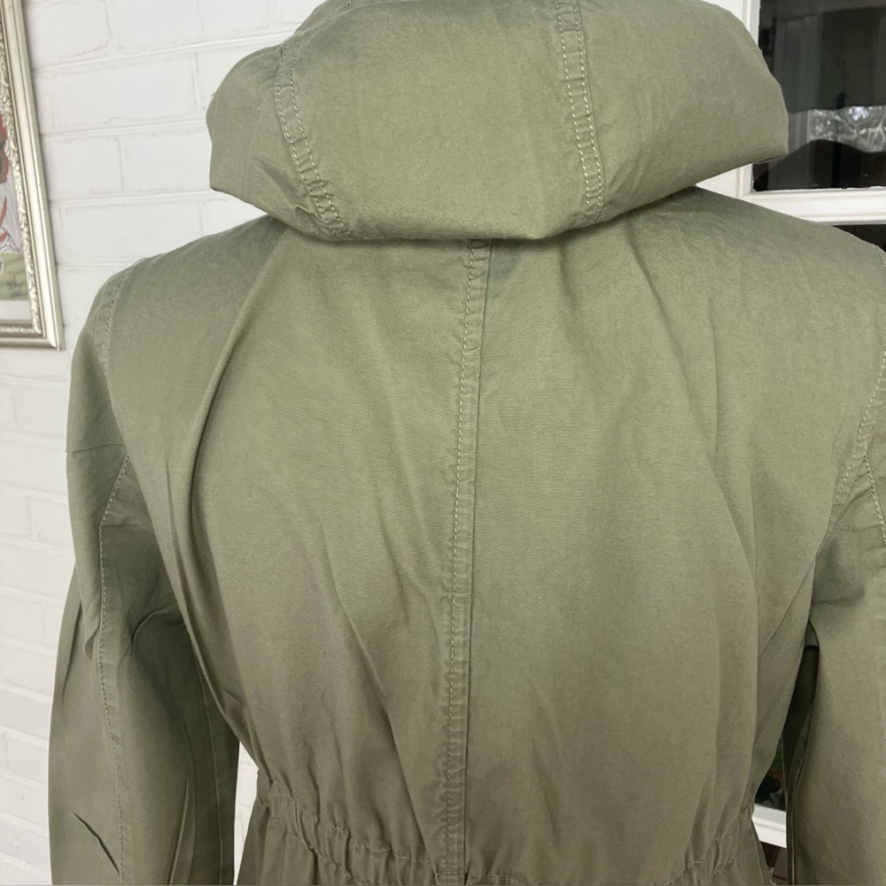 Jumpo Army Green Cotton Utility Jacket | Women’s Size 8 - Picture 8 of 10
